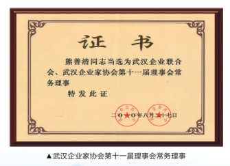 武汉企业联合会、武汉企业家协会第十一届理事会常务理事